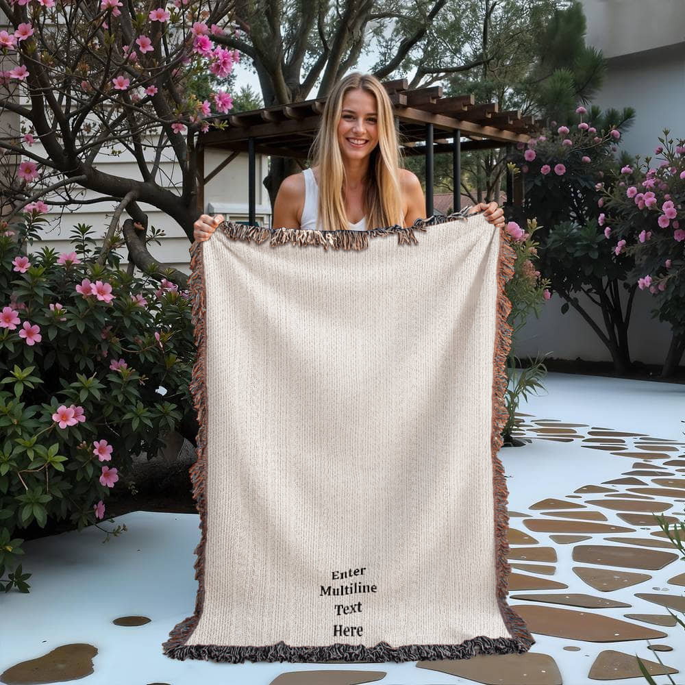 Photo Heirloom Woven Blanket (Portrait)