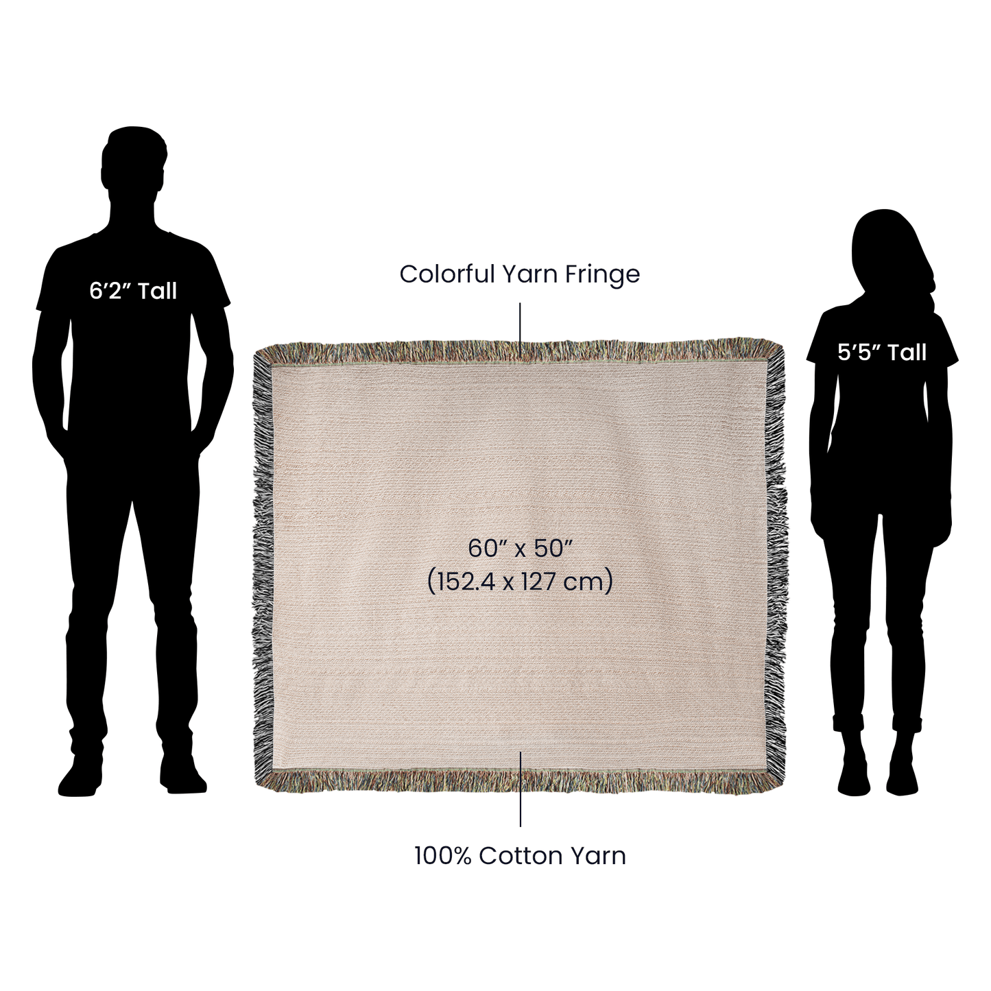 Custom Photo Woven Blanket (Landscape)