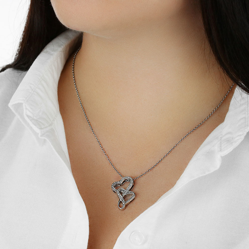 Mother ~ Child Two Hearts Necklace