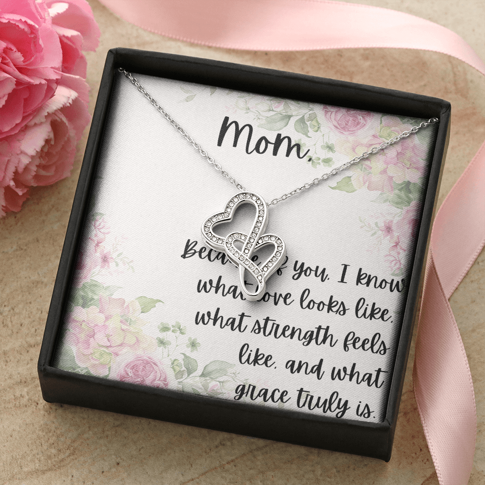 Mother ~ Child Two Hearts Necklace