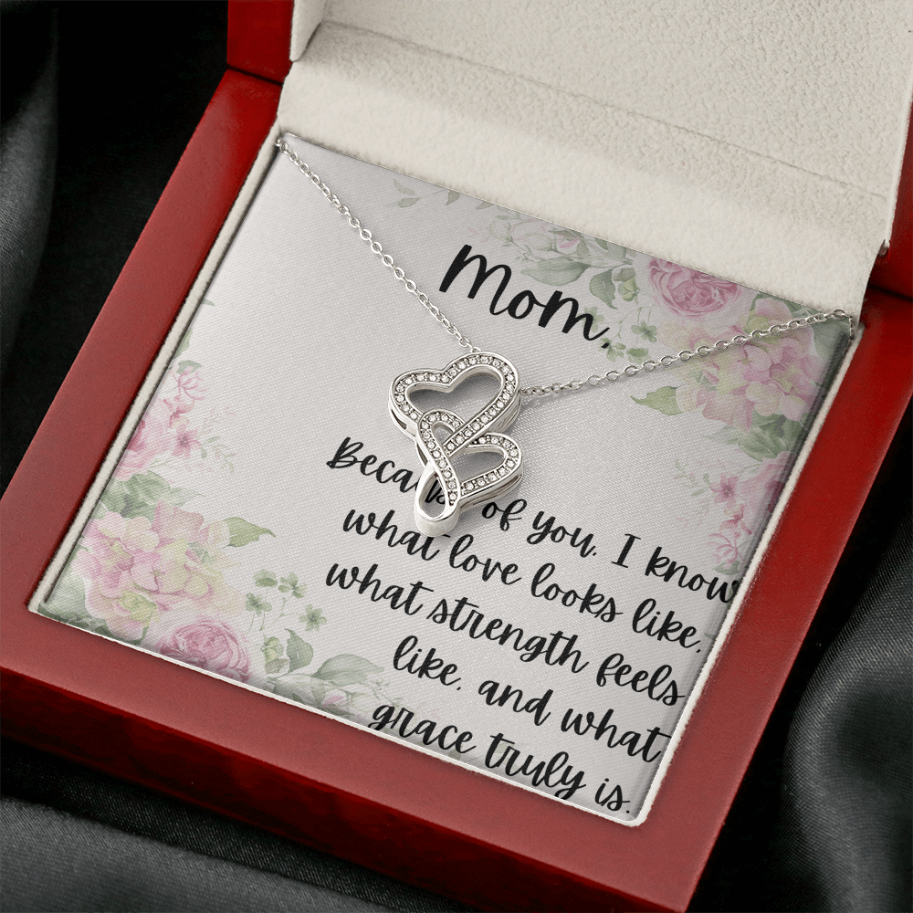 Mother ~ Child Two Hearts Necklace