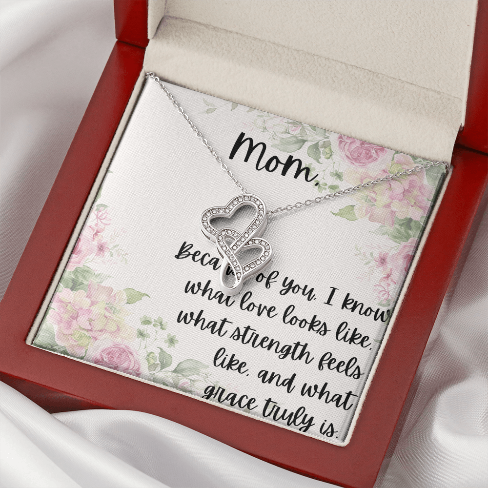 Mother ~ Child Two Hearts Necklace