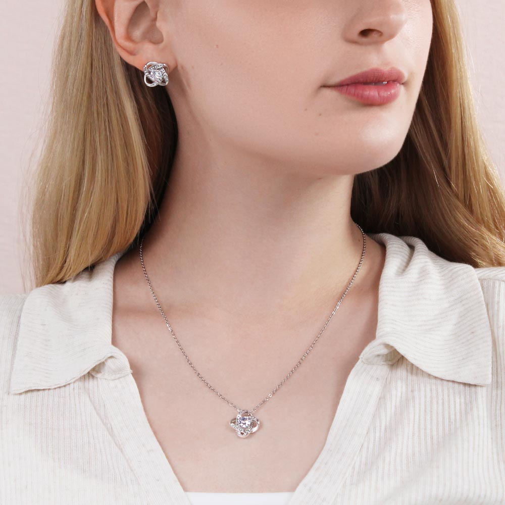 Sister Love Knot Enamble gift Set