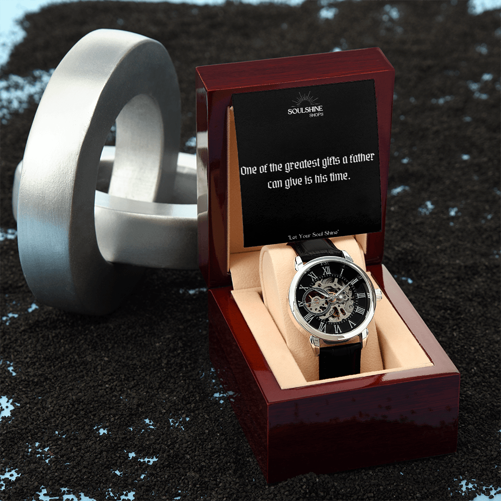 Father's gift~ Men's Openwork Watch
