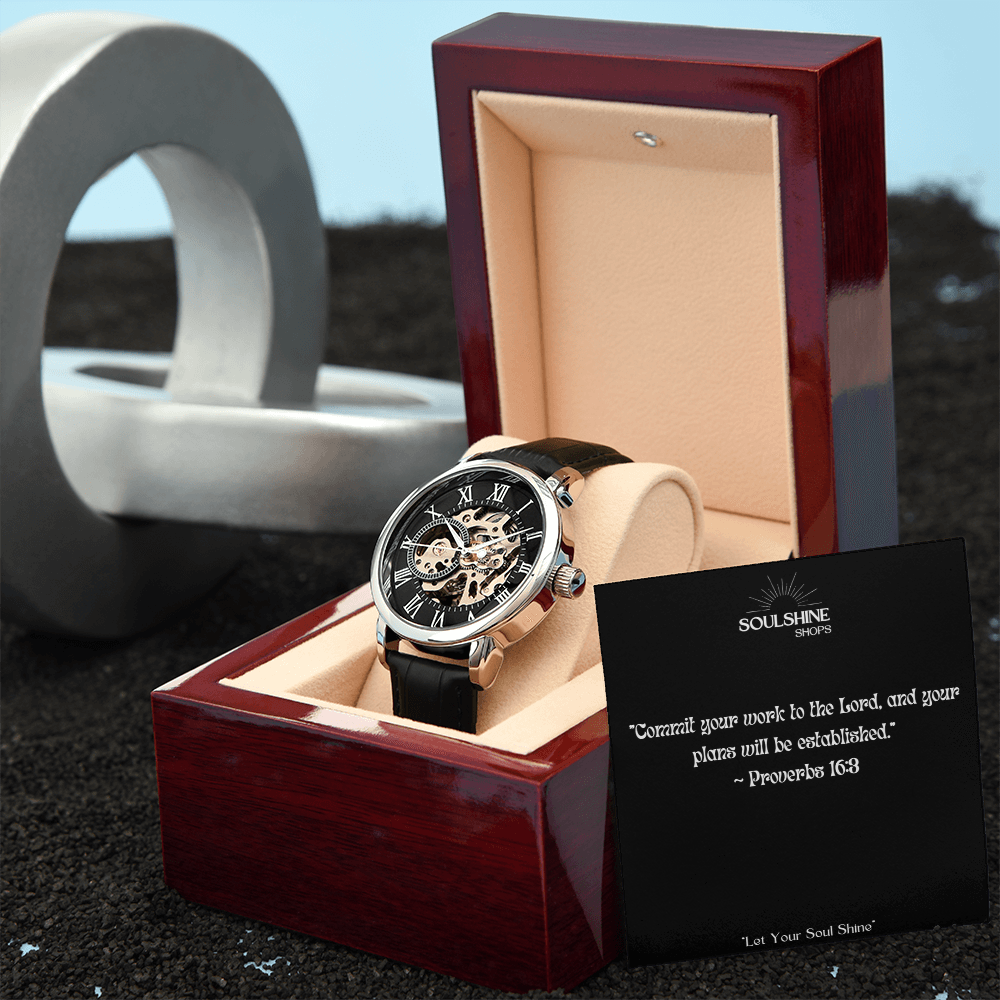 Christian Men's Openwork Watch