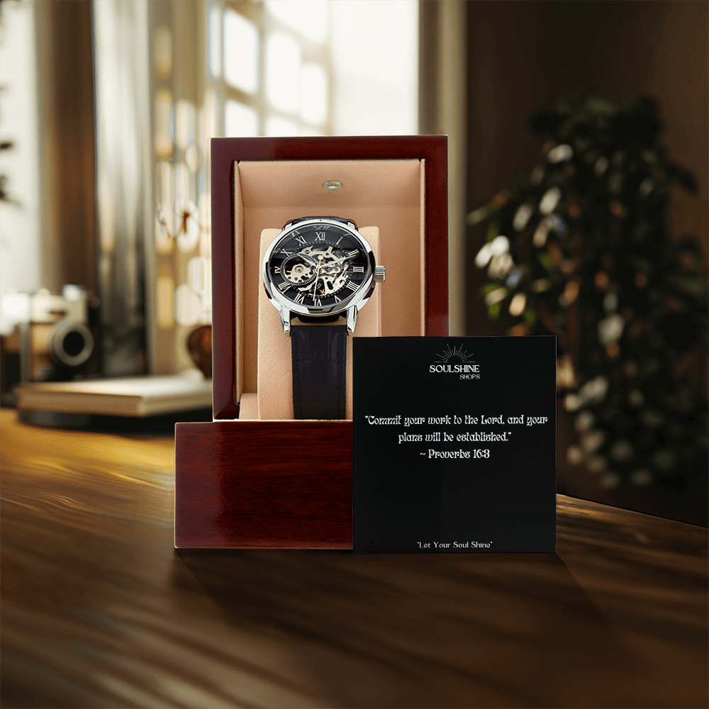 Christian Men's Openwork Watch