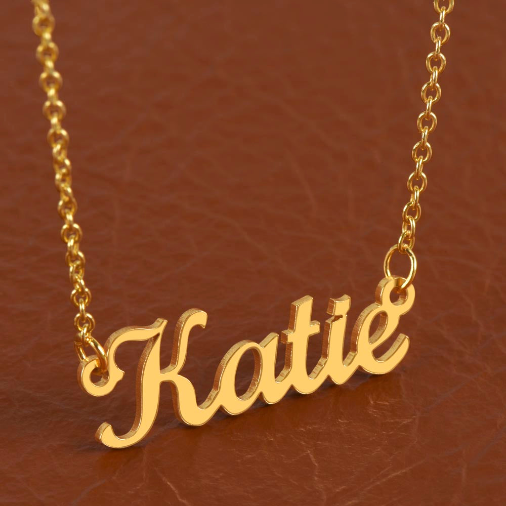 Inscribed in the palm of His hand~Personalized Name Necklace