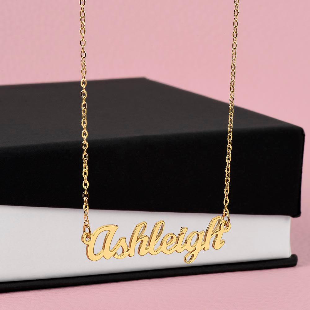 Inscribed in the palm of His hand~Personalized Name Necklace