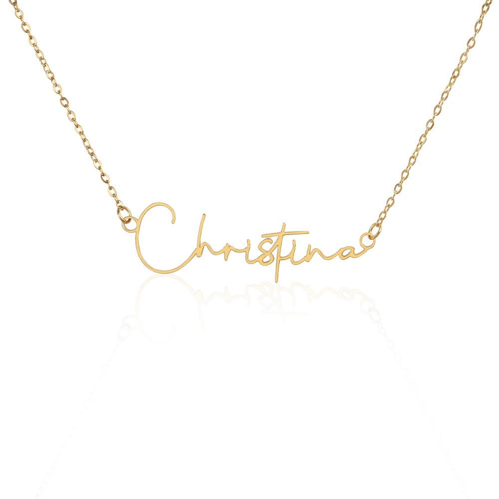 Your Personalized Signature Name Necklace