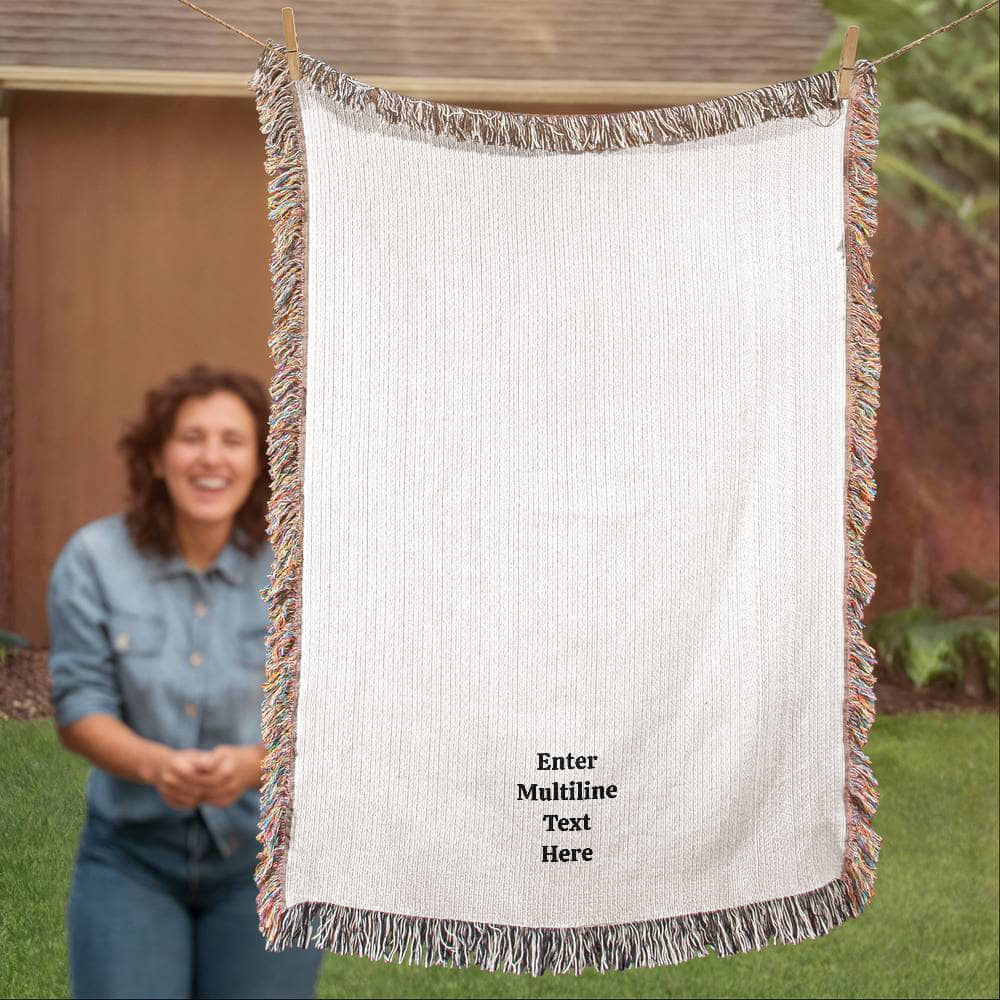 Photo Heirloom Woven Blanket (Portrait)