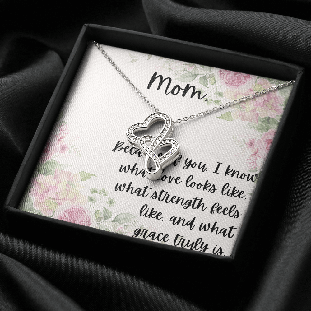 Mother ~ Child Two Hearts Necklace