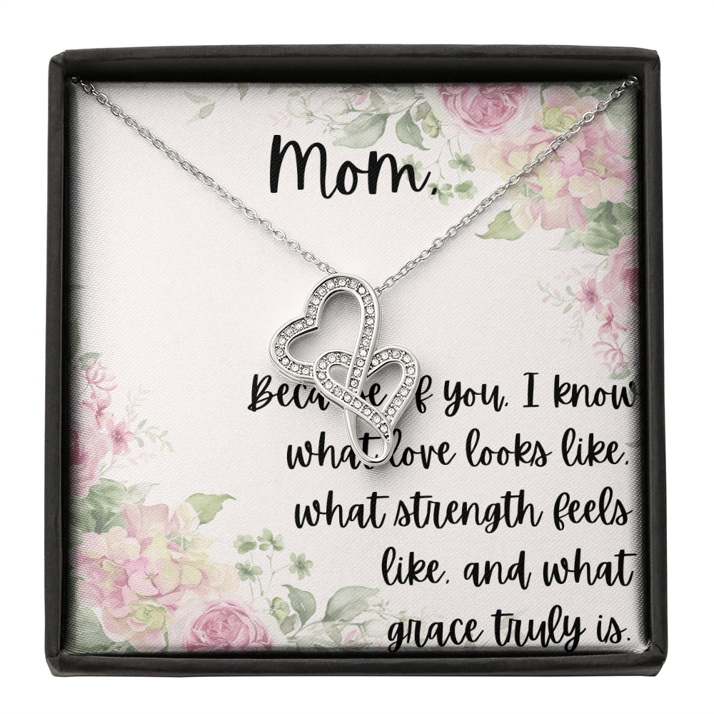 Mother ~ Child Two Hearts Necklace