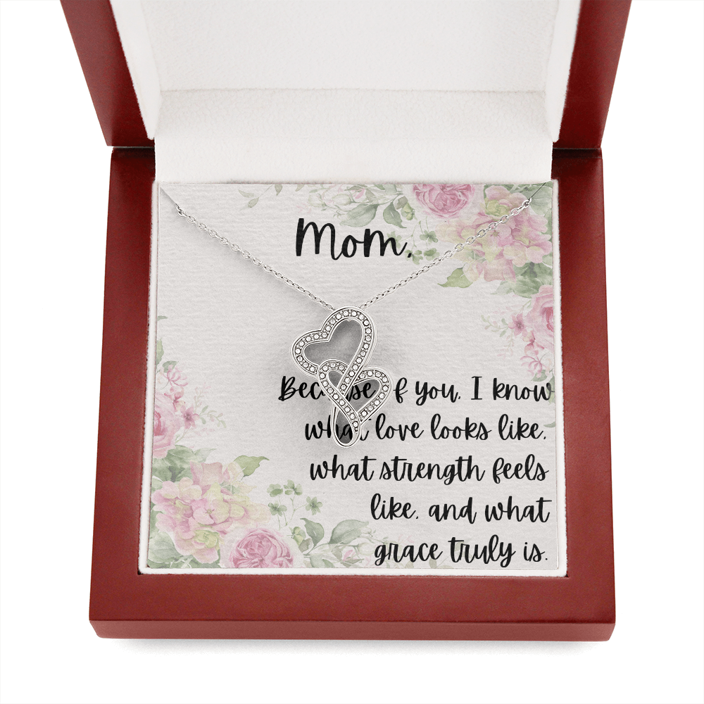 Mother ~ Child Two Hearts Necklace