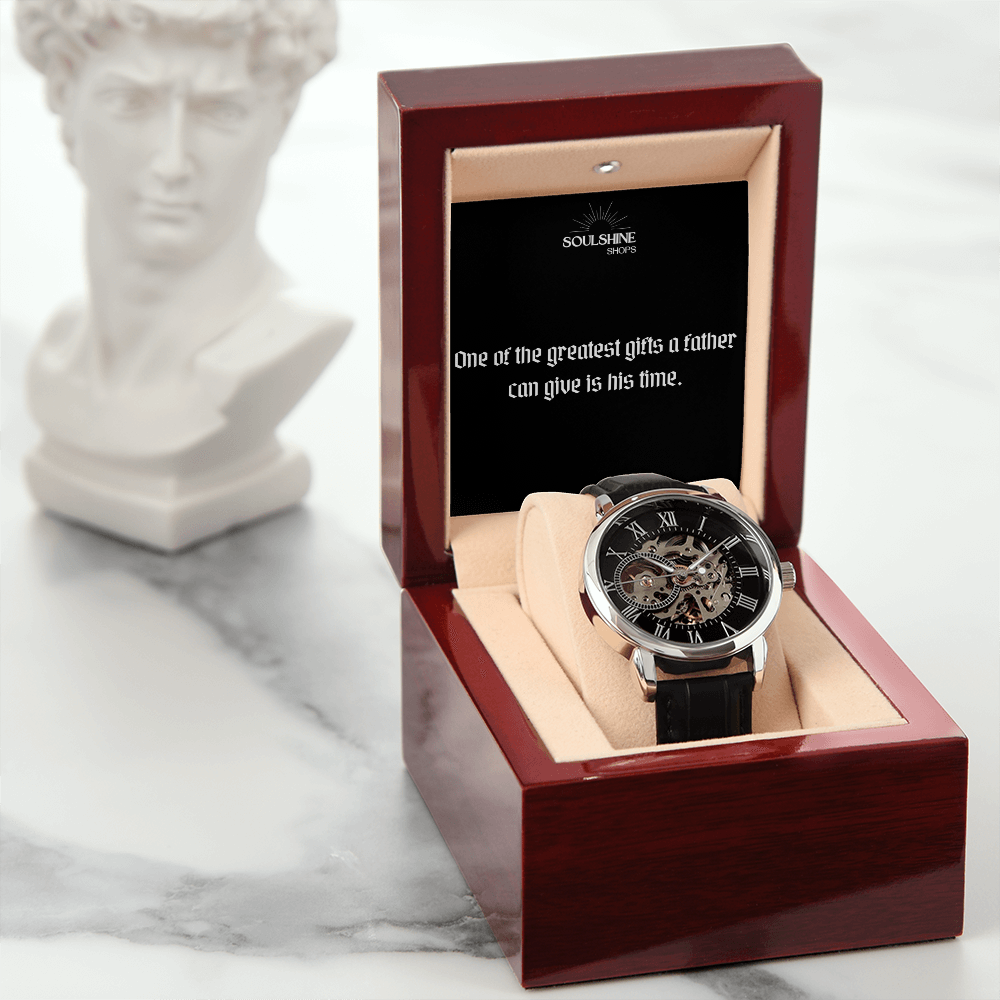 Father's gift~ Men's Openwork Watch