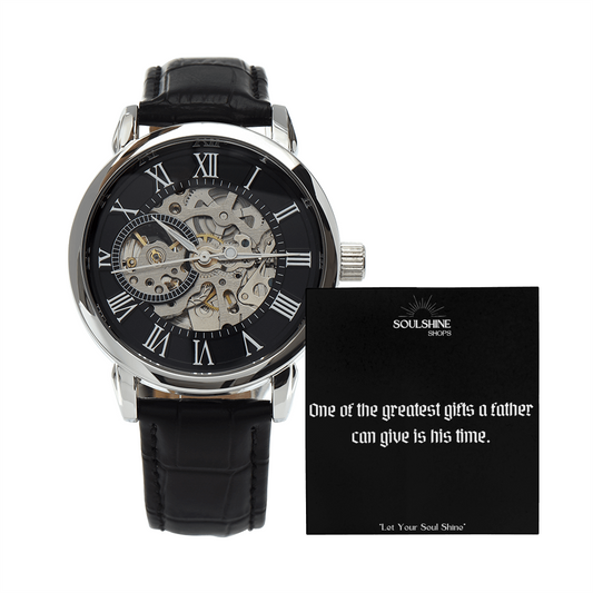 Father's gift~ Men's Openwork Watch