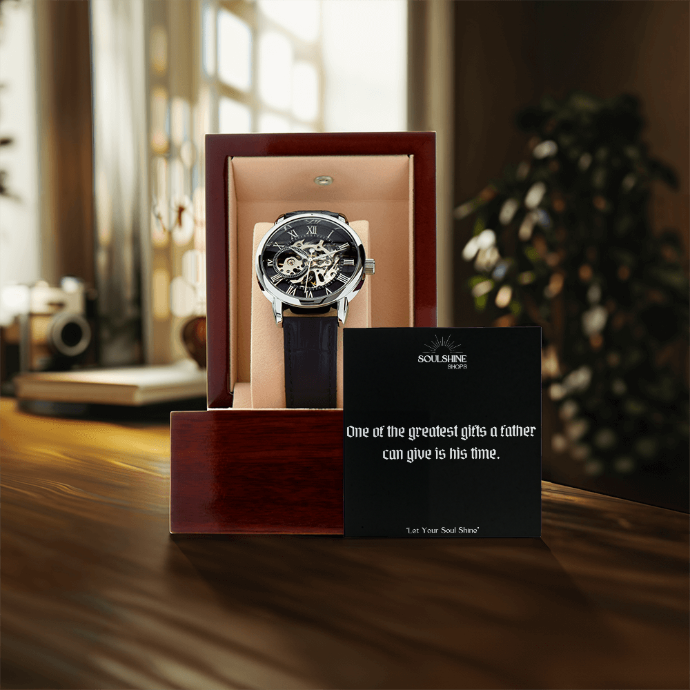 Father's gift~ Men's Openwork Watch