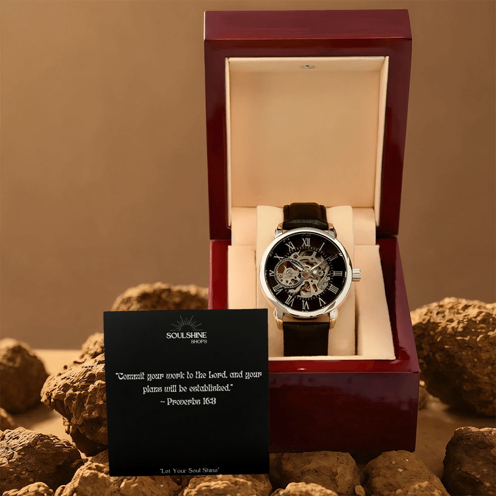 Christian Men's Openwork Watch