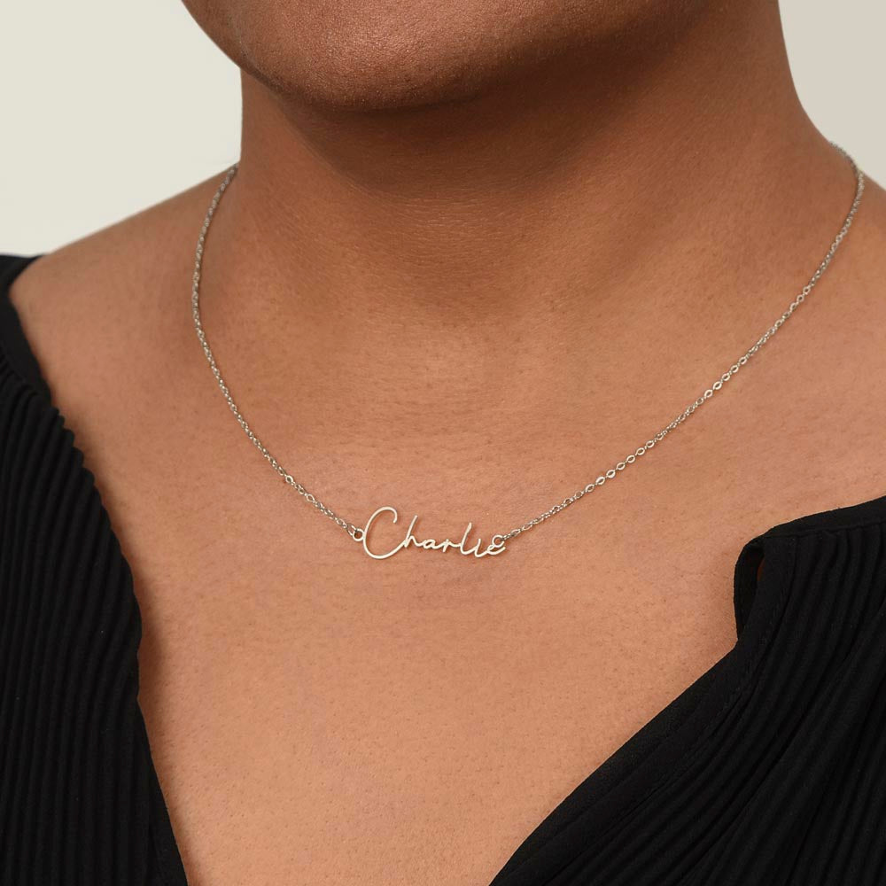 Your Personalized Signature Name Necklace