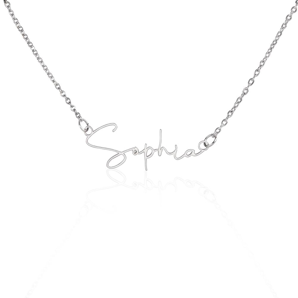 Your Personalized Signature Name Necklace