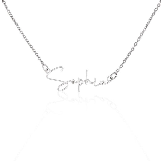 Your Personalized Signature Name Necklace