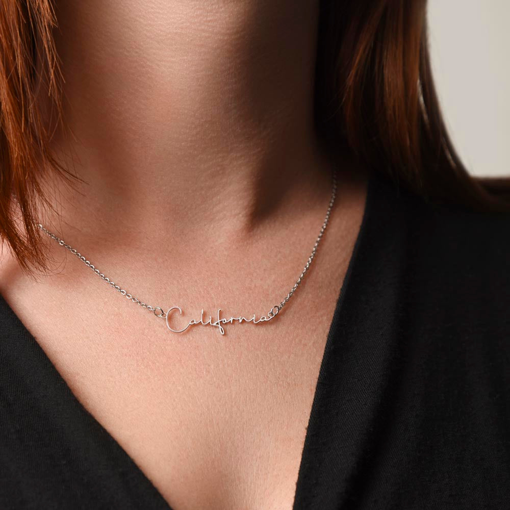 Your Personalized Signature Name Necklace