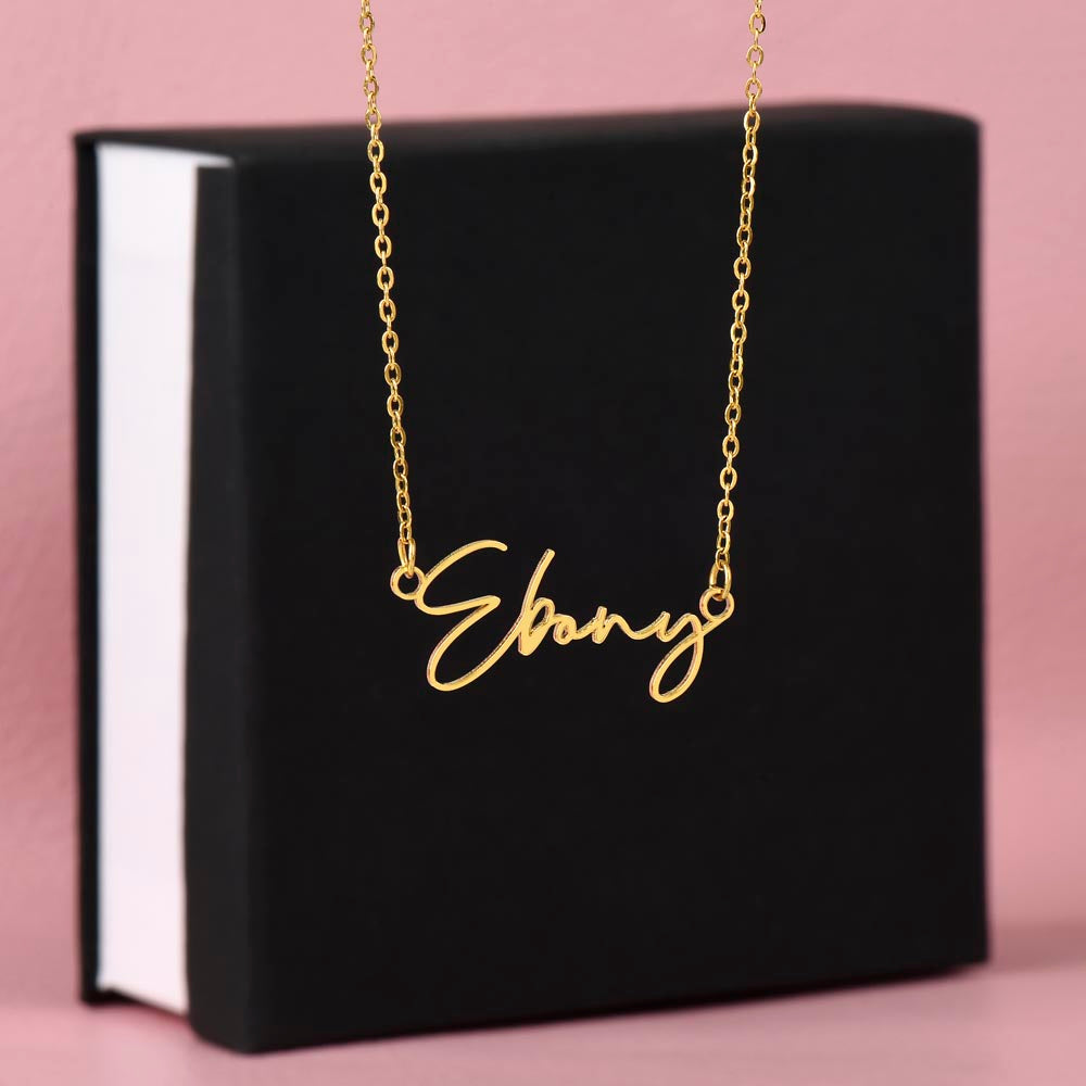Your Personalized Signature Name Necklace