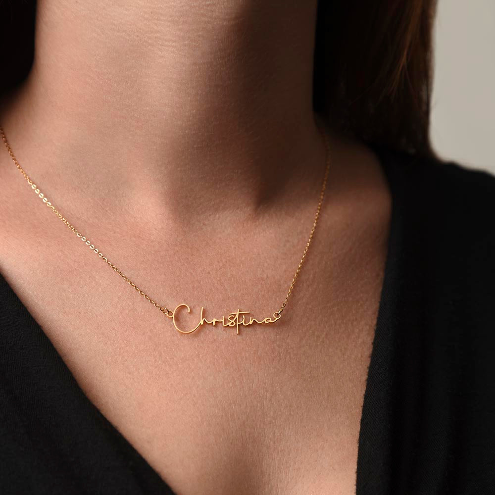 Your Personalized Signature Name Necklace